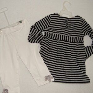Little Miss Attitude, Girls Size S (4-5) Cotton Top with Leggings